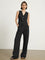 Lira Relaxed Fit Linen Pants Set - Black