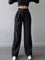 Hazel Street Fold-Waistband Pants - Black