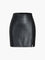 Luna Faux Leather Textured Mini Skirt - Black