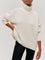 Amelia Cloudless Sky Turtleneck Oversized Sweater - White