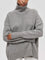Amelia Cloudless Sky Turtleneck Oversized Sweater - Grey