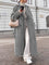 Adele Houndstooth Tweed Trench Coat - Black