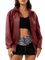 Meriza Tailored Coat Jacket - Red