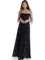 Amara Blossom Purple Floral Vintage Gown - Vintage Black