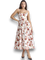 Clara Vintage Floral Italian Maxi Dress - Red
