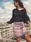 Leona Elegant Asymmetric Floral Mini Skirt - Multicolor 1
