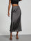 Arden Asymmetrical Wrap Loungewear Skirt - Grey