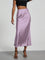 Arden Asymmetrical Wrap Loungewear Skirt - Pink