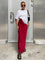 Lira Utilitarian Loungewear Maxi Skirt - Red