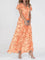 Aurelia | Glamorous Tummy Covering Dress - Orange