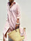 Hazel - Sophisticated Striped Comfort Midi Dress - Pink