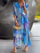 Diana | Stunning V-Neck Dress - Blue
