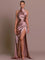 Livia | Sleek Slit Gown - Pink