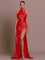 Livia | Sleek Slit Gown - Red