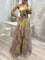 Amelia - Elegant Split Dress - Yellow
