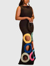 Anya - Colorful Hollow Out Bodycon Maxi Dress