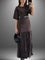 Anabella - Pleated Maxi Dress - Brown
