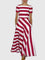 Madeline - Vonda Striped Off-Shoulder Maxi Dress - Red