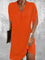 Mia - Effortless Elegance Shift Dress - Orange