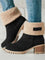Luna Cozy Ankle Boots - Black