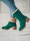 Luna Cozy Ankle Boots - Green