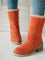Luna Cozy Ankle Boots - Orange