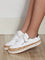Evy Floral Color Print Sneakers - White1