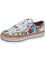 Evy Floral Color Print Sneakers - White