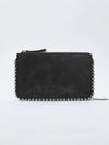 Koora Black Studded Chain Wallet Clutch
