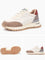 Zarda Vintage Apricot Leather Sneakers - Apricot