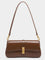 Aurora Brown Leather Shoulder Bag - Brown