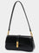 Aurora Brown Leather Shoulder Bag - Black