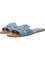 Aira Criss-Cross Strap Sandals - Blue