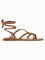 Alita Lace-Up Roman Sandals - Brown
