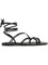 Alita Lace-Up Roman Sandals - Black