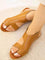 Aurora Leather Roman Sandals - Brown