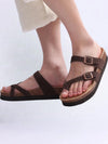 Orado Suede Cork Slide Sandals
