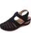 Leona Lightweight Stylish Open-Toe Sandals - Black