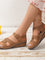Clara Summer Lightweight Embroidered Sandals - Kaki