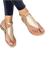Stella Casual Studded Thong Sandals - Gold