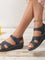 Clara Summer Lightweight Embroidered Sandals - Blue