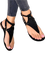 Stella Casual Studded Thong Sandals - Black