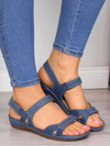 Marvelle Open-Toe Velcro with Wedge Heel Sandals