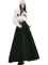 Mira Pleated Split Maxi Skirt - Black