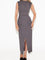 Ember Effortless Elegance Split-Front Midi Skirt - Grey