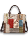 Nora Leather Patchwork Tote Bag