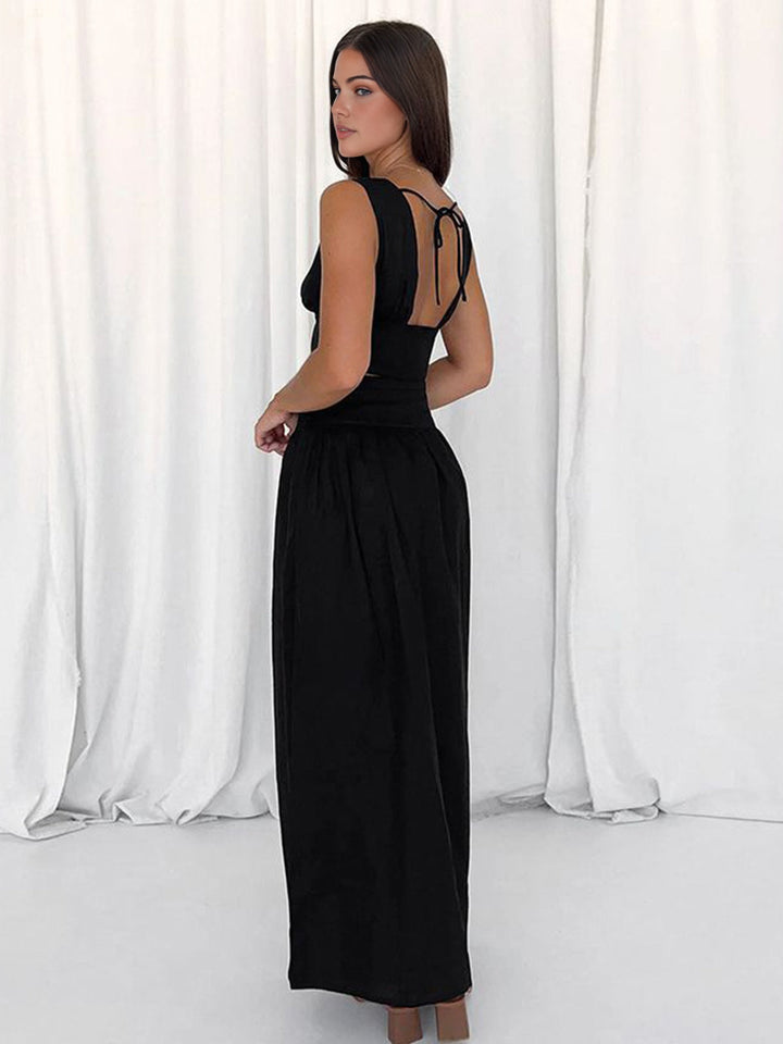 Kaia V-Neck Skirt Set