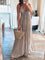 Aurelia Backless Halter Maxi Dress - Grey