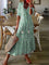 Sophia - Boho Vintage V-Neck Summer Dress - Green