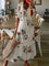 Sophia - Boho Vintage V-Neck Summer Dress - White